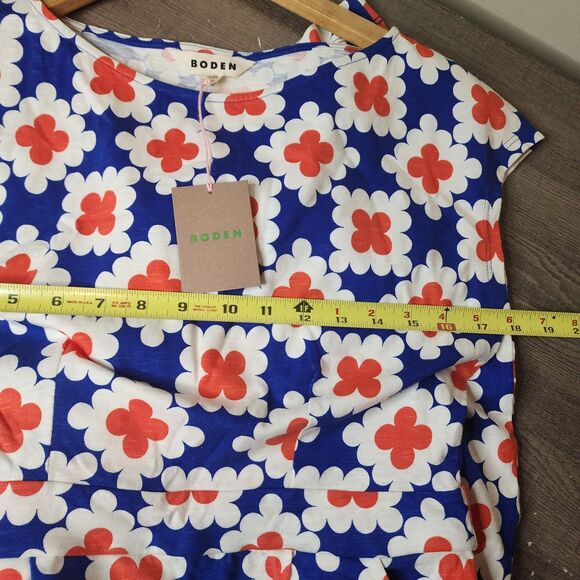 Boden Florrie Floral Jersey Dress Soft Sleeveless Multicolor Womens 6 NEW - Picture 10 of 11